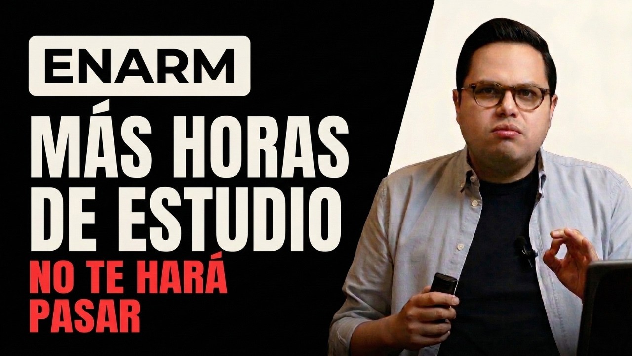 🚨Estudiar más horas NO te va a ayudar a pasar el ENARM
