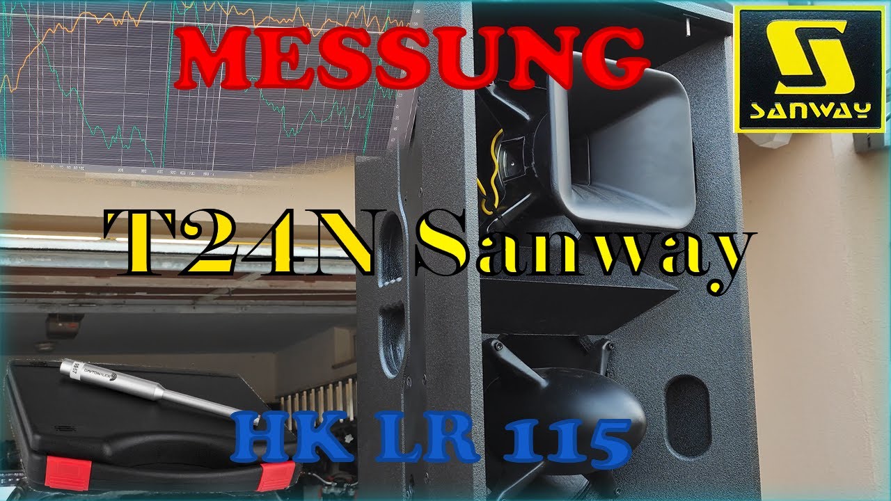 T24N Sanway China Top & HK Audio LR115 Messvideo | Neues Messmikro EMM6 | PA Anlage Einmessen | REW