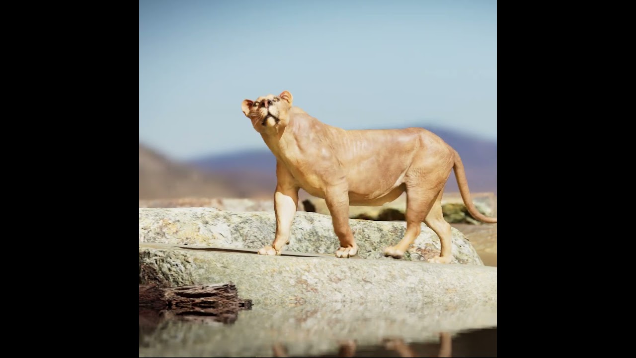 cg lion jumping - #muscles #cg #cgi #vfx #vfxshorts #digitalart #lion #anatomy  #wildlife #animals