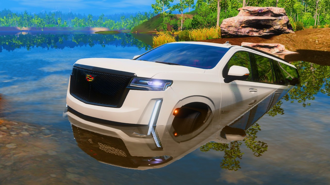 WE BROKE Cadillac Escalade! BeamNG Drive
