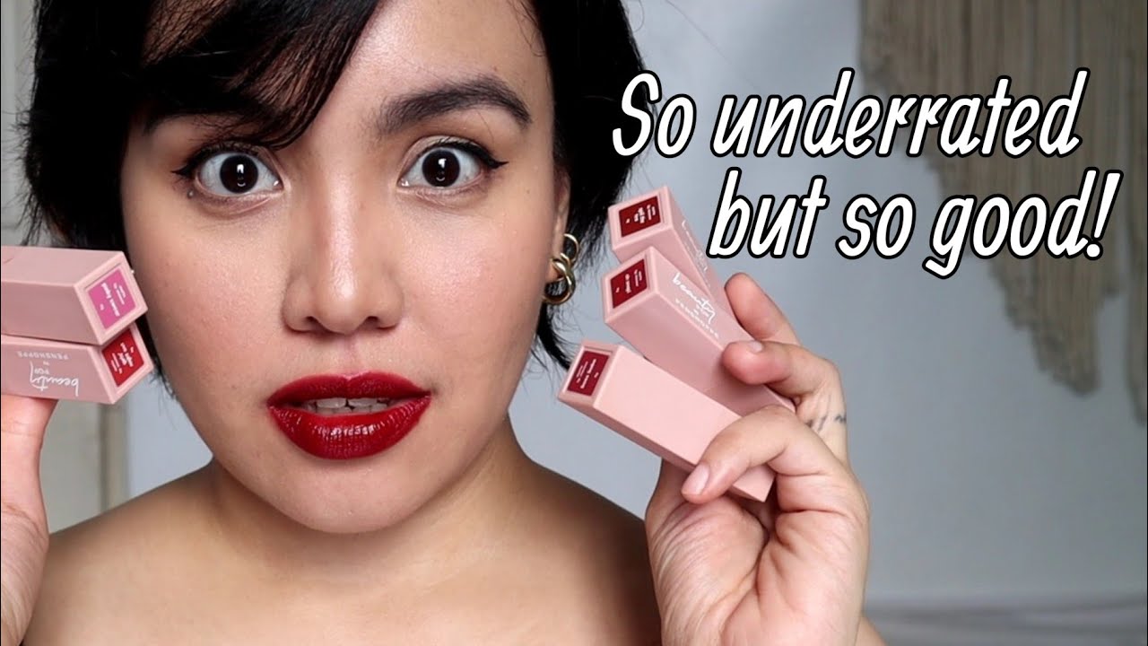 UNDERRATED PENSHOPPE MATTE LIP MOUSSE! | LIPSWATCH REVIEW! | Miss Bea