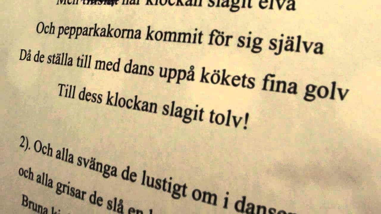 L&auml;r dig s&aring;ngen Pepparkaksparaden