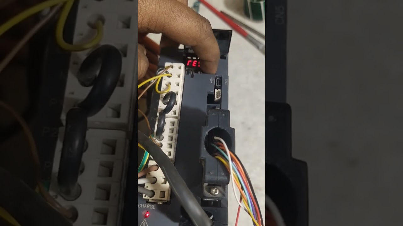 AC Servo Drive Mitsubishi MR-J3-100A 1KW How to run jog mode #youtubeshorts #servo #servomotor