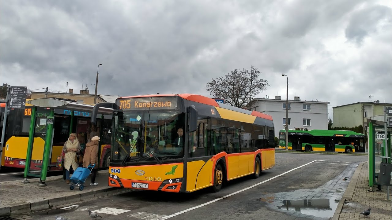 PUK Komorniki Linia 703 kierunek Górczyn PKM(p.Sycowska Centrum Handlowe).Solaris Urbino 10,5lV gen.