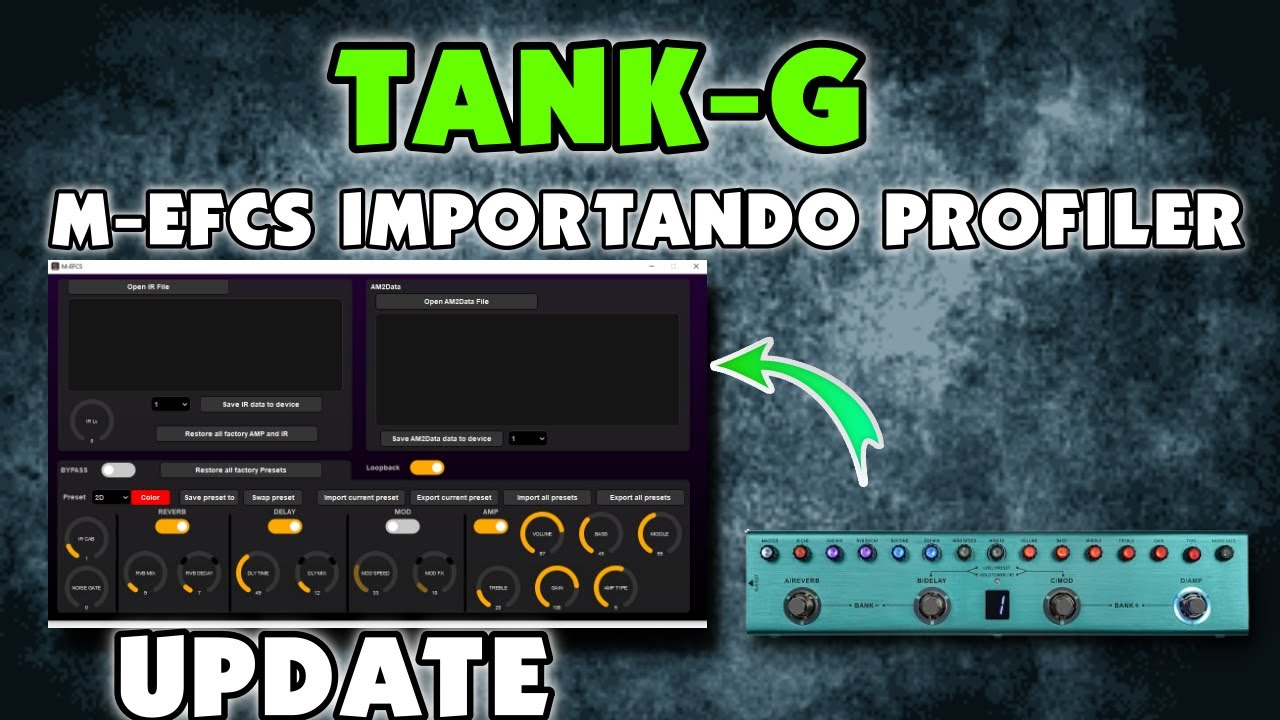TANK-G - ATUALIZAÇÃO DO M-EFCS IMPORTANDO PROFILER! #mvave #tankg