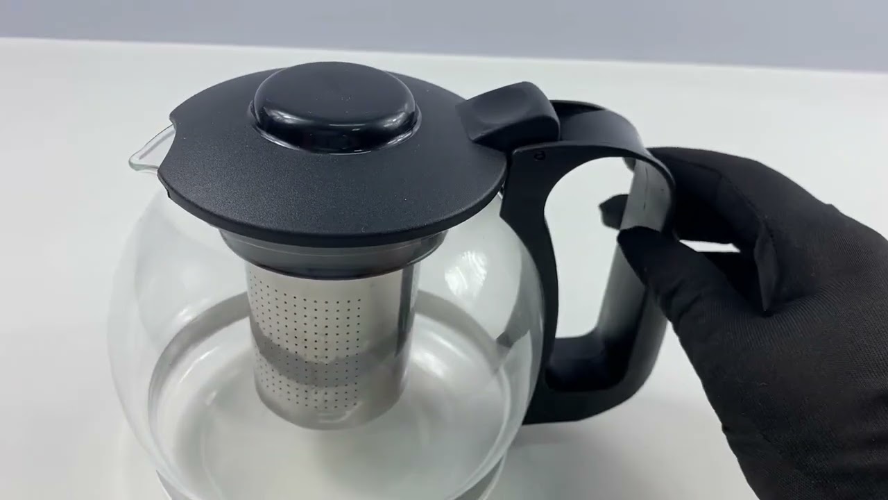 Chaleira em Vidro 1,2 Litros com Infusor Hauskraft