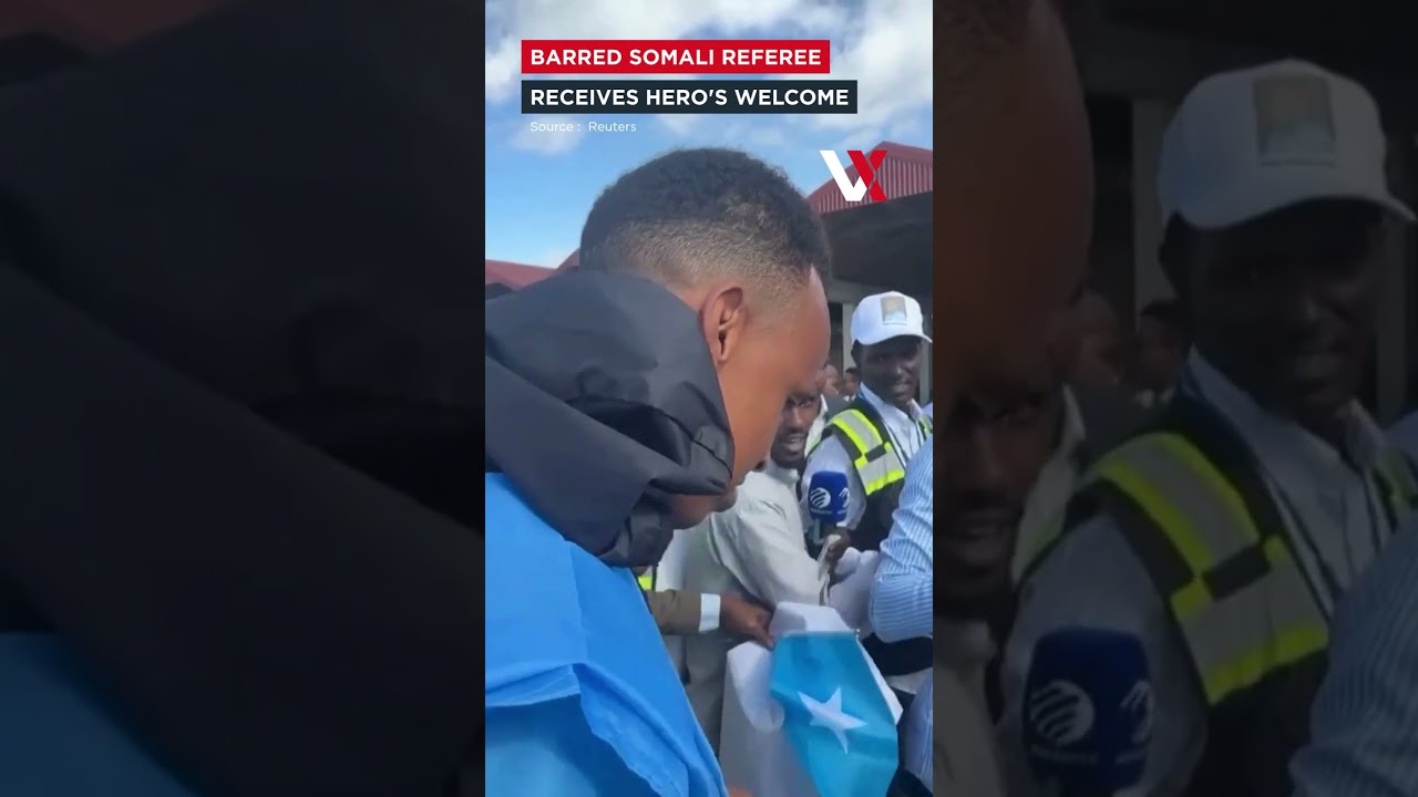 Somali Referee Omar Artan Receives Hero&rsquo;s Welcome In Mogadishu After US Entry Refusal | VERTEX