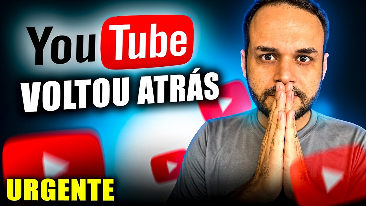 ATEN&Ccedil;&Atilde;O YouTube VOLTA ATR&Aacute;S e Admite ERRO Novas Regras de Monetiza&ccedil;&atilde;o VAI MUDAR OS CANAIS DARK