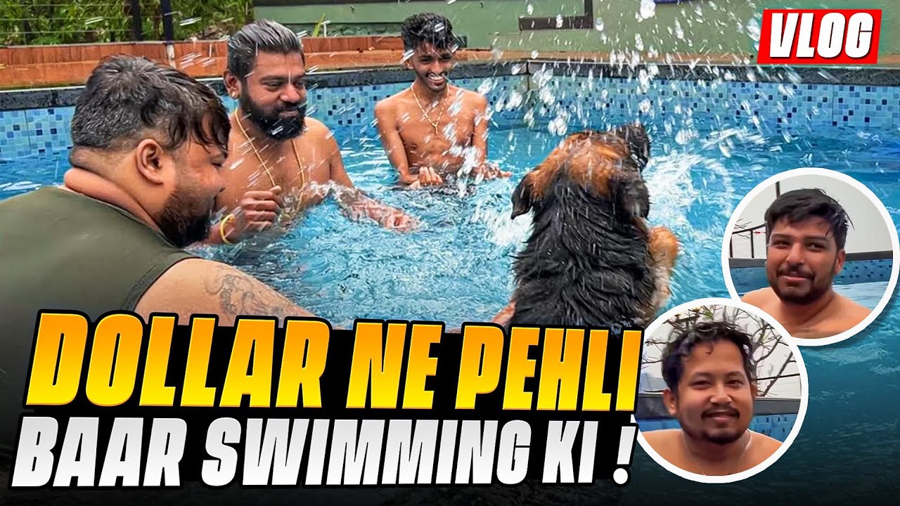 Dollar ko swimming sikha di 🏊 🐶 -Day 2 at LONAVALA - Vlog