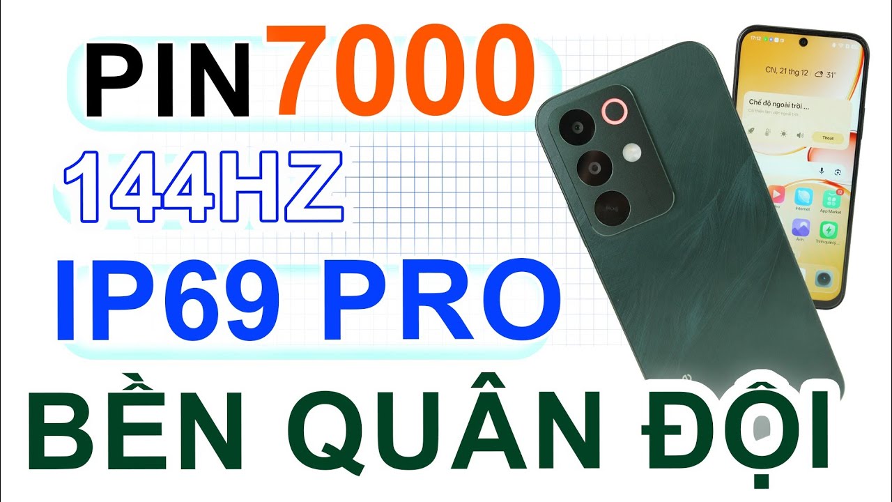 Mở hộp realme C85 5G: PIN 7000, MÀN 144HZ, SIÊU BỀN QUÂN ĐỘI, IP69 PRO, A.I ĐỘC QUYỀN...
