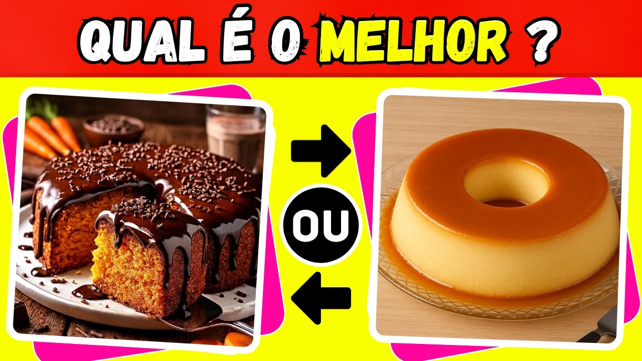 😱 IMPOSSÍVEL ESCOLHER SÓ UM! QUIZ DE DOCES BRASILEIROS! 🍫🍭🍦
