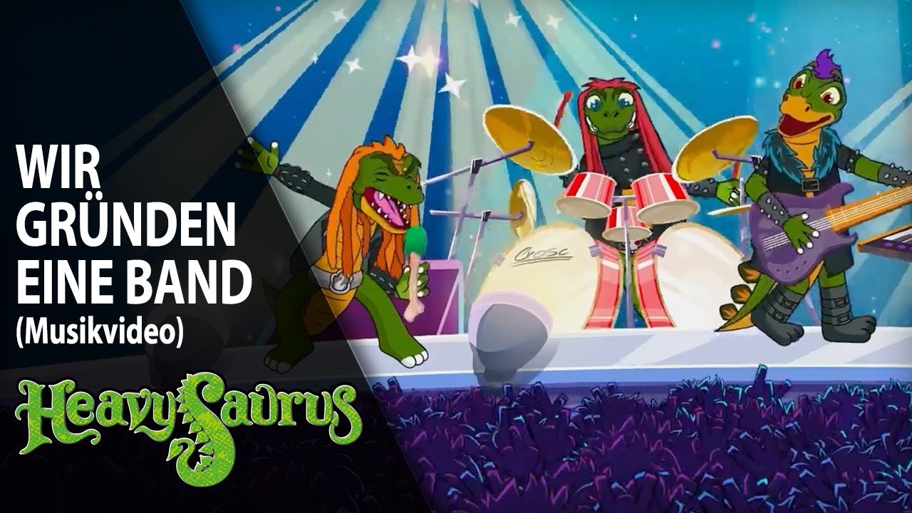 Heavysaurus &ndash; Wir gr&uuml;nden eine Band (Offizielles Musikvideo) | Dino Metal f&uuml;r Kids