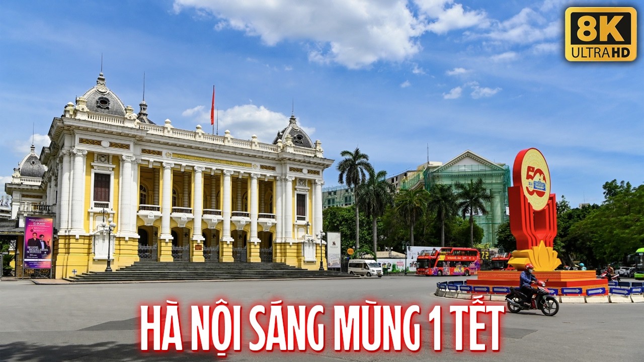 Đường Phố Hà Nội Ngày Đẹp Nhất Trong Năm | Dạo Phố Cổ Hà Nội Sáng Mùng 1 Tết Vắng Vẻ Bình Yên