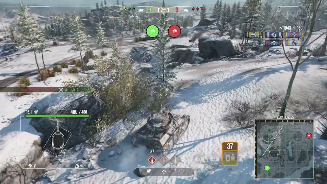 Pz. III/IV, Ace Tanker, 5 Kills, 2.3k damage combined (WOT Modern Armor - Battle Tier: VI)
