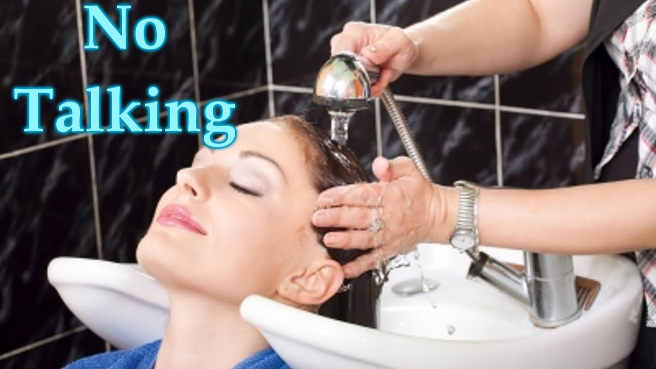 ASMR shampoo, scalp treatment, and blow dry *no talking*