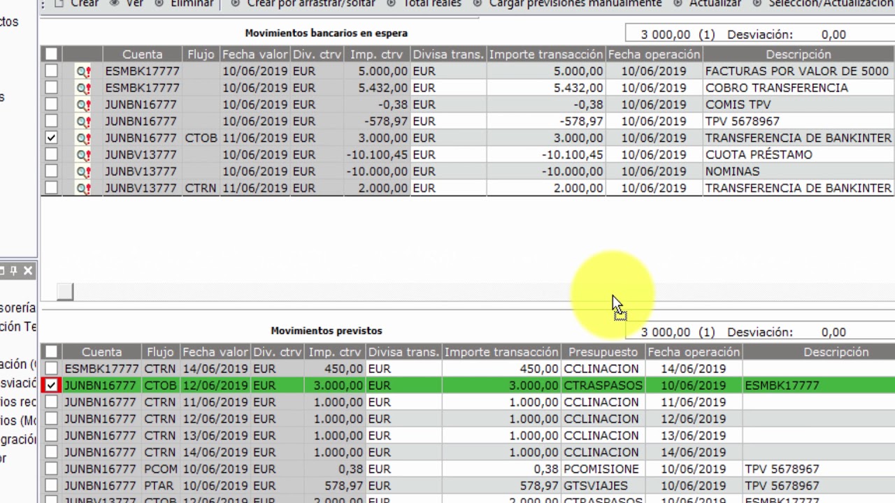 Proceso diario de tesorería en Sage XRT Treasury