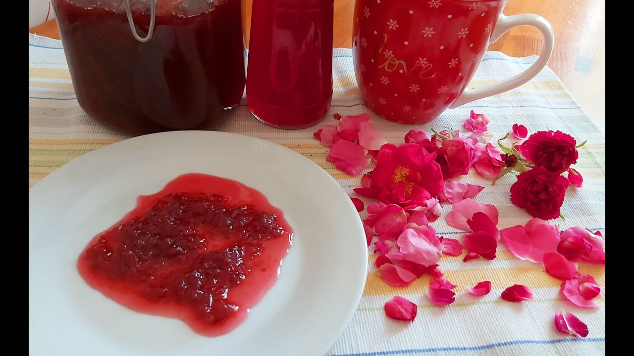 Dulceata si Sirop de Trandafiri fara conservanti fara coloranti-Rose petal jam
