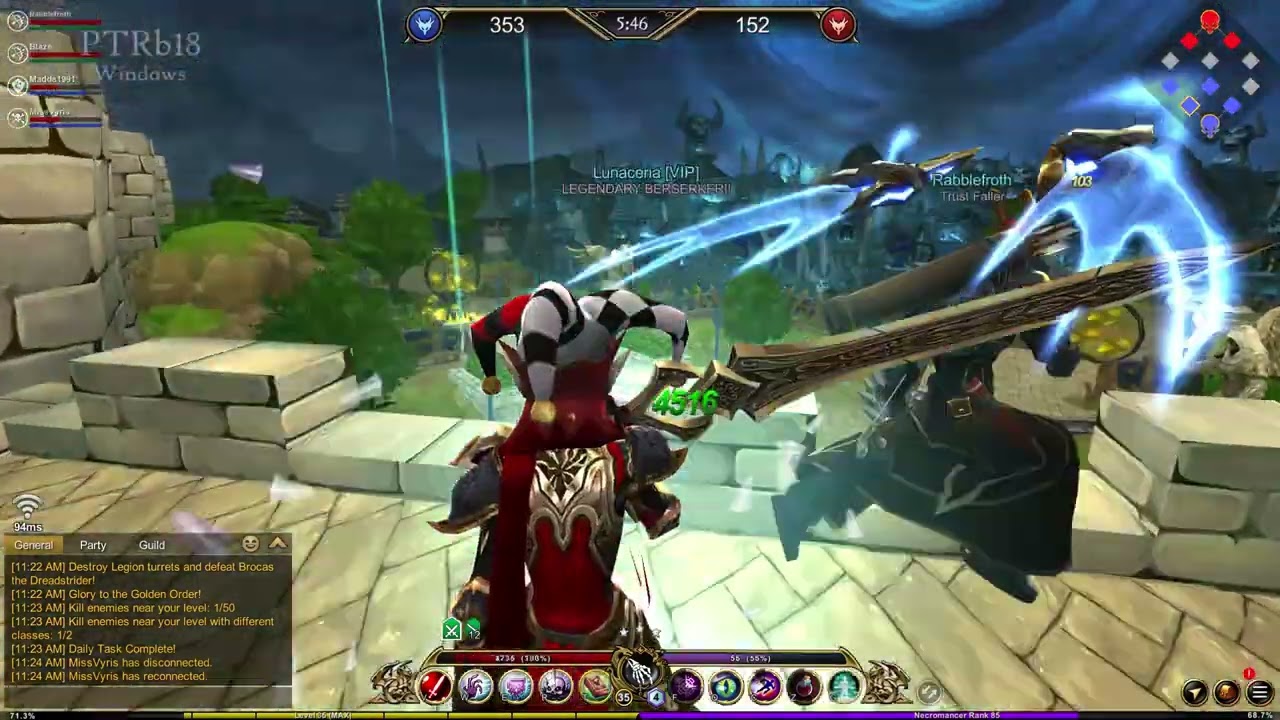 AQ3D PTRb18 || Legion vs Paladin: 1b