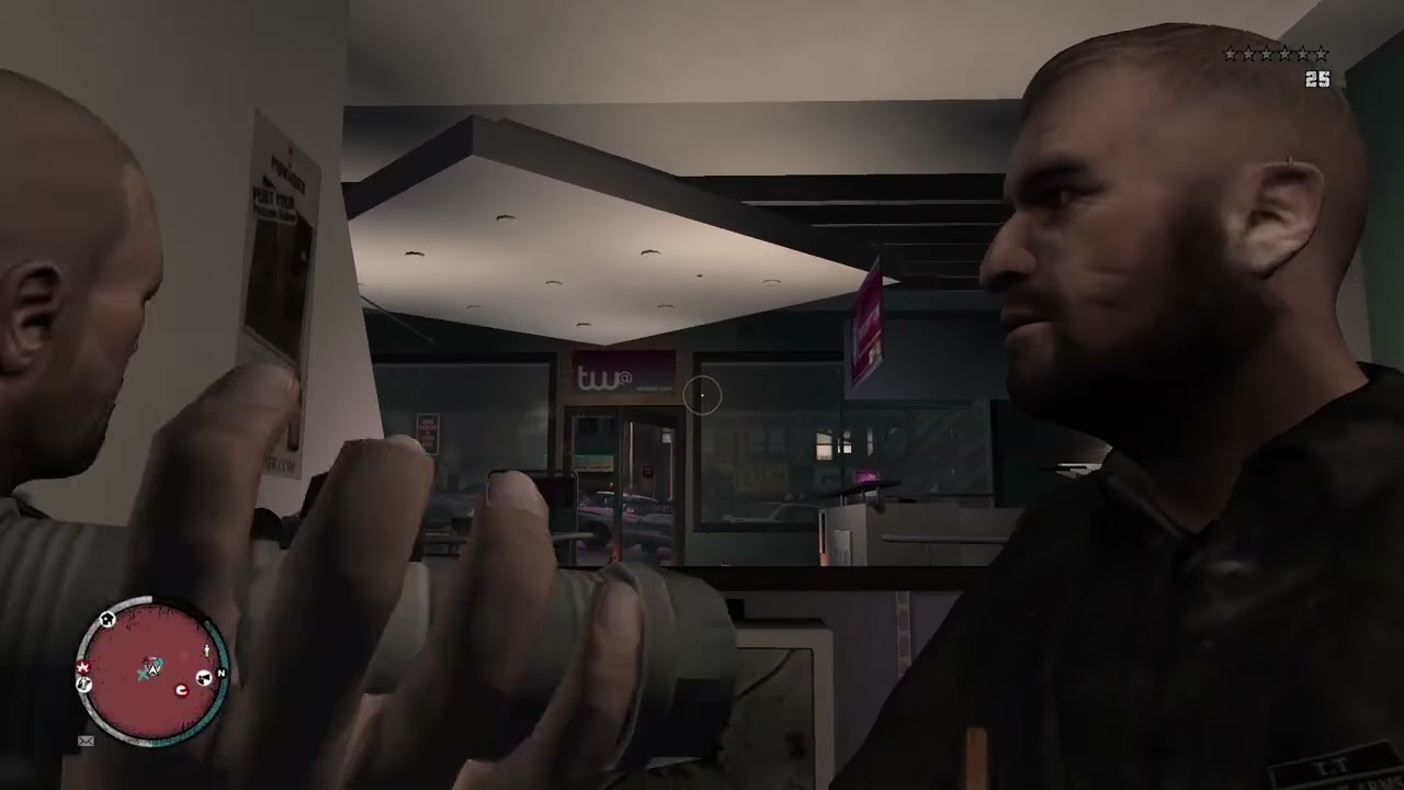 Gta Iv The Lost And Damned Six Stars Wanted Level Internet cafe