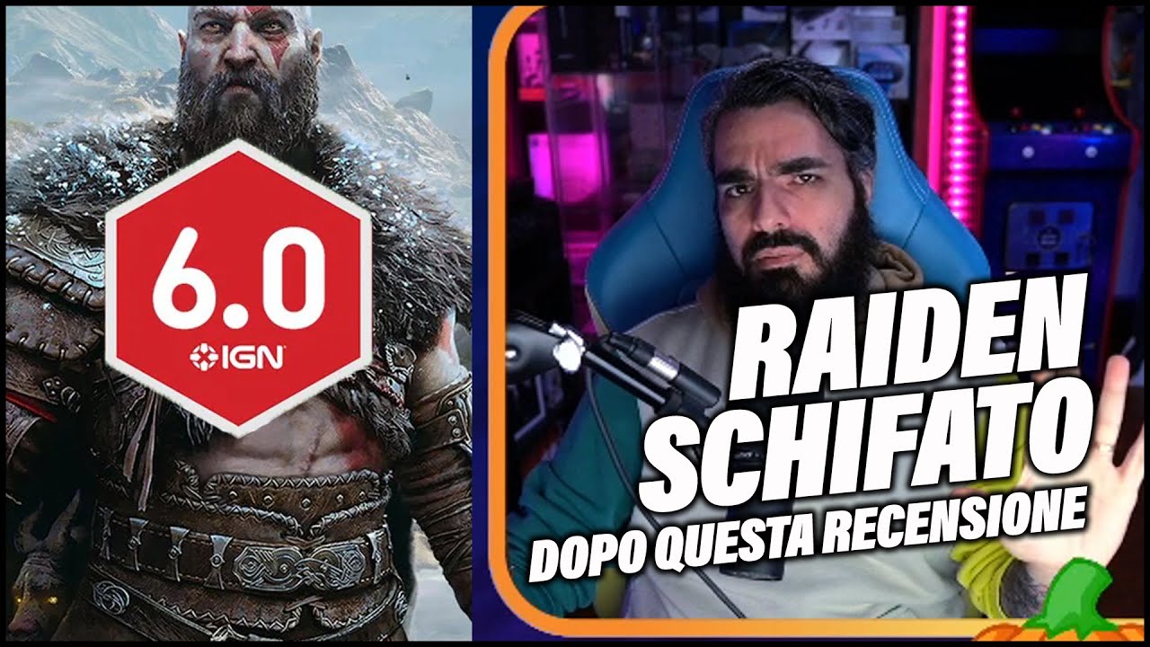 RAIDEN SCHIFATO per LA RECENSIONE di IGN KOREA | GOW RAGNAROK 6 SU 10 | NO SPOILER