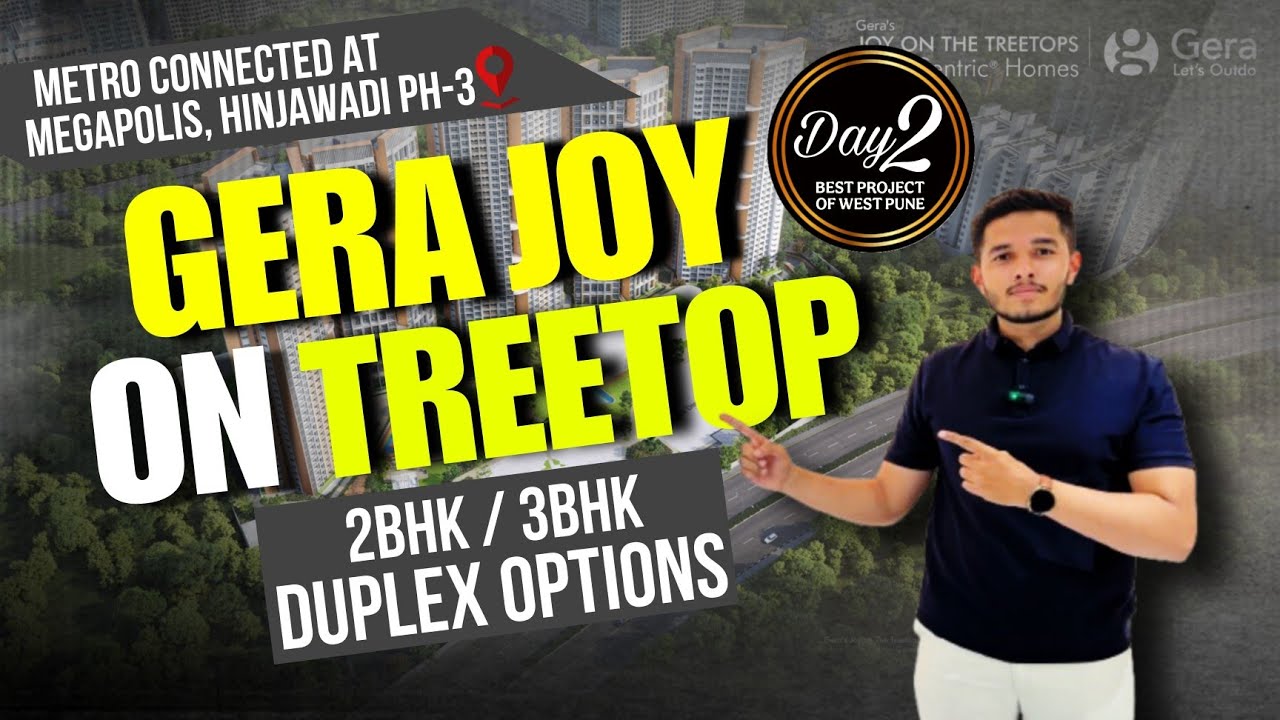 Gera Joy On Treetop - Hinjawadi's Only Project With Child-Centric Amenities & Duplex Options ✅️
