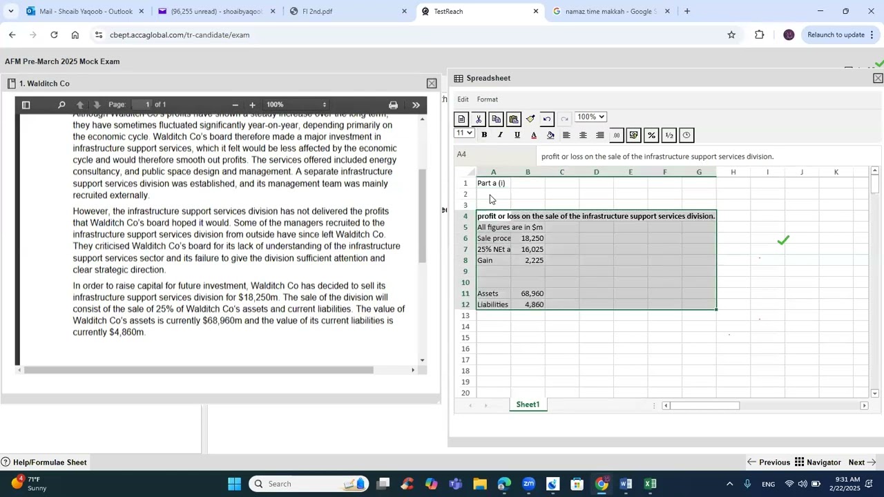 Walditch | Pre-Mock 2024 march | AFM | ACCA