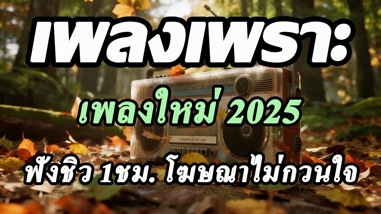 รวมเพลงเพราะๆ ฟังสบาย ฟังทำงาน ร้านกาแฟ ฟังชิวๆ ฟังยาวๆต่อเนื่อง โฆษณาน้อย เพลงใหม่ 2025 [Vol.75]