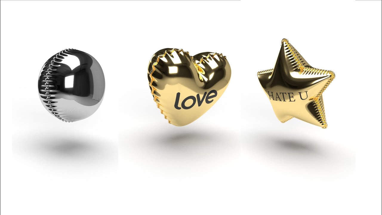 Como Hacer Globos Metalizados 3D - Adobe Illustrator & Adobe Dimension