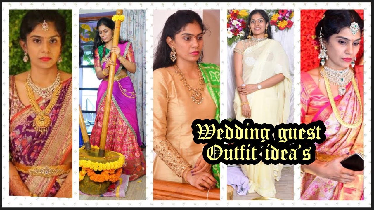 Wedding guest outfit ideas|Traditional designer outfits for wedding guest|Ramya’s Slice of life