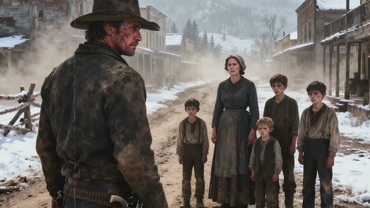 Poor Widow and Her Four Sons Were Rejected | Until a Cowboy Opened His Door and His Heart