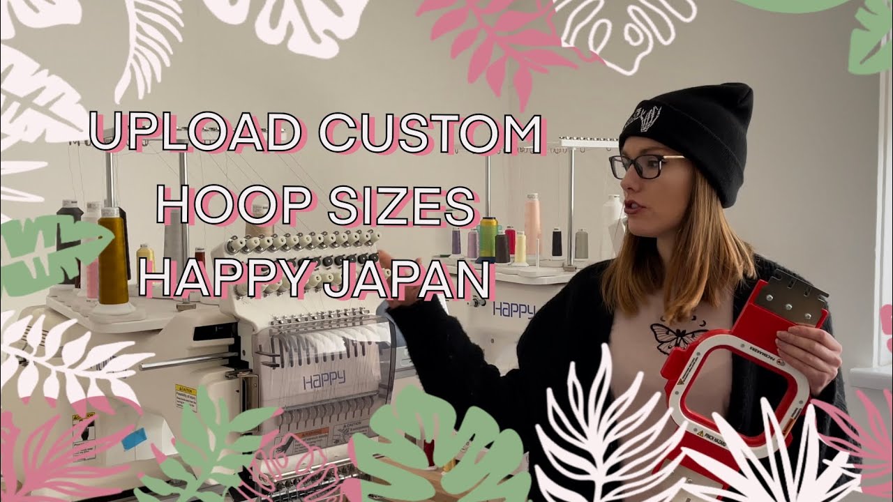How to Install  Custom or Non-Standard Hoops Onto Your Happy Japan Embroidery Machine