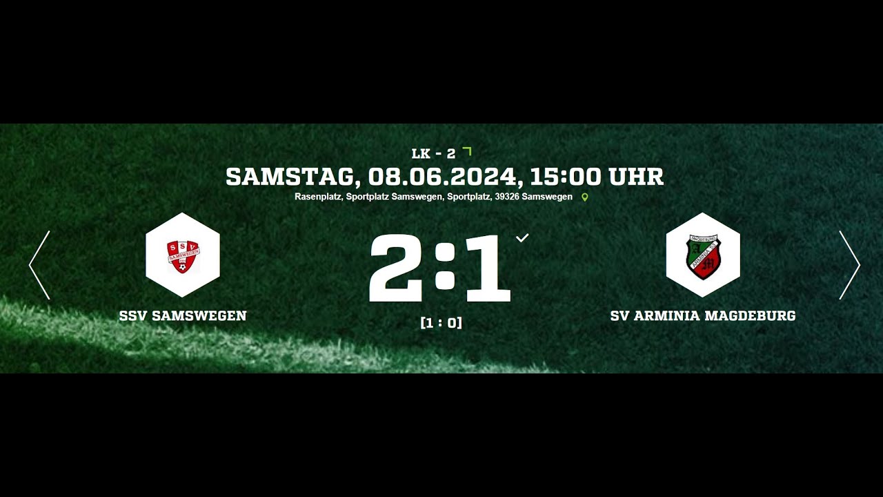 SSV Samswegen vs SV Arminia 1953 Magdeburg