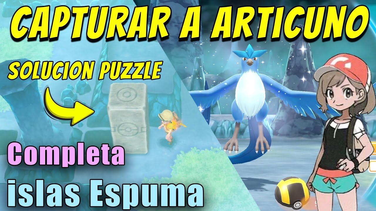 COMO CAPTURAR A ARTICUNO Y PASAR ISLA ESPUMA FACIL en Pokemon lets go Pikachu/Eevee