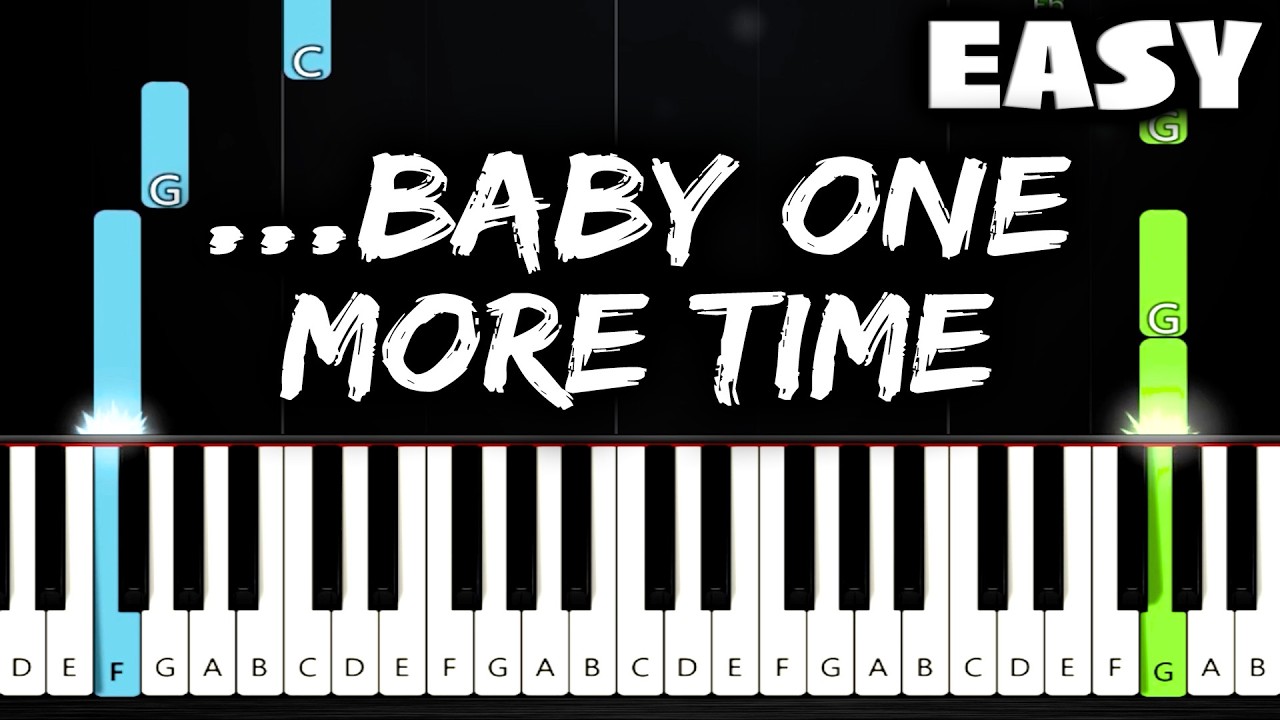 Britney Spears - ...Baby One More Time - EASY Piano Tutorial