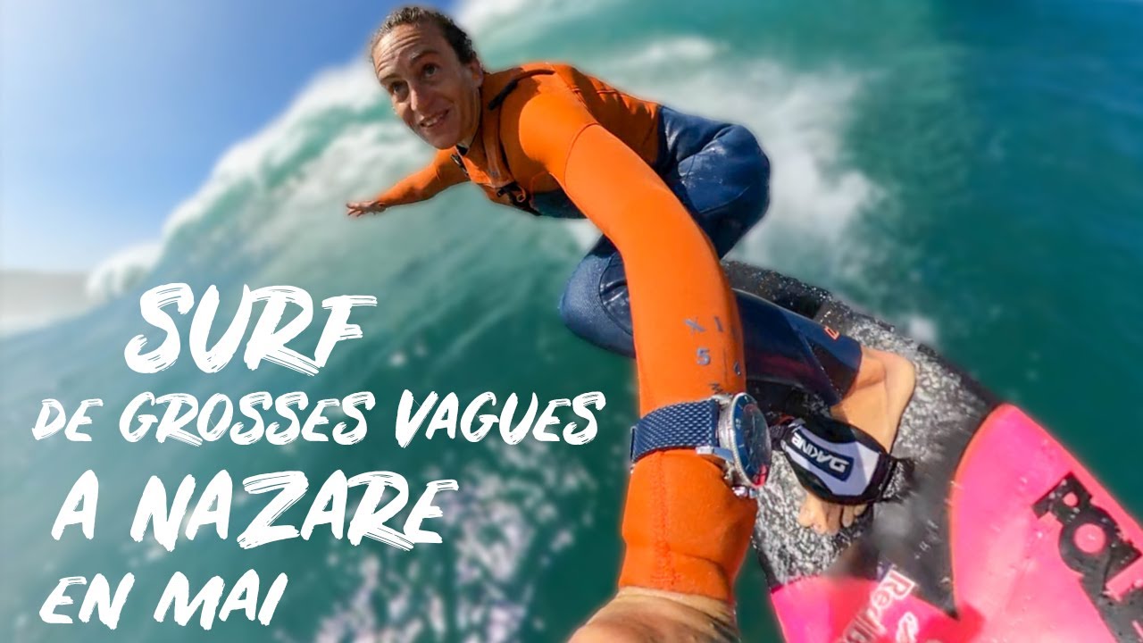 SURF 🏄🏼‍♀️ de grosses vagues 🌊à NAZARE en mai ☀️Ep 27