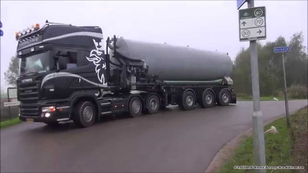 Scania v8 sound met brulpijp (Straight Pipes Loud Sound!! ) - Lucas uit Vroomshoop