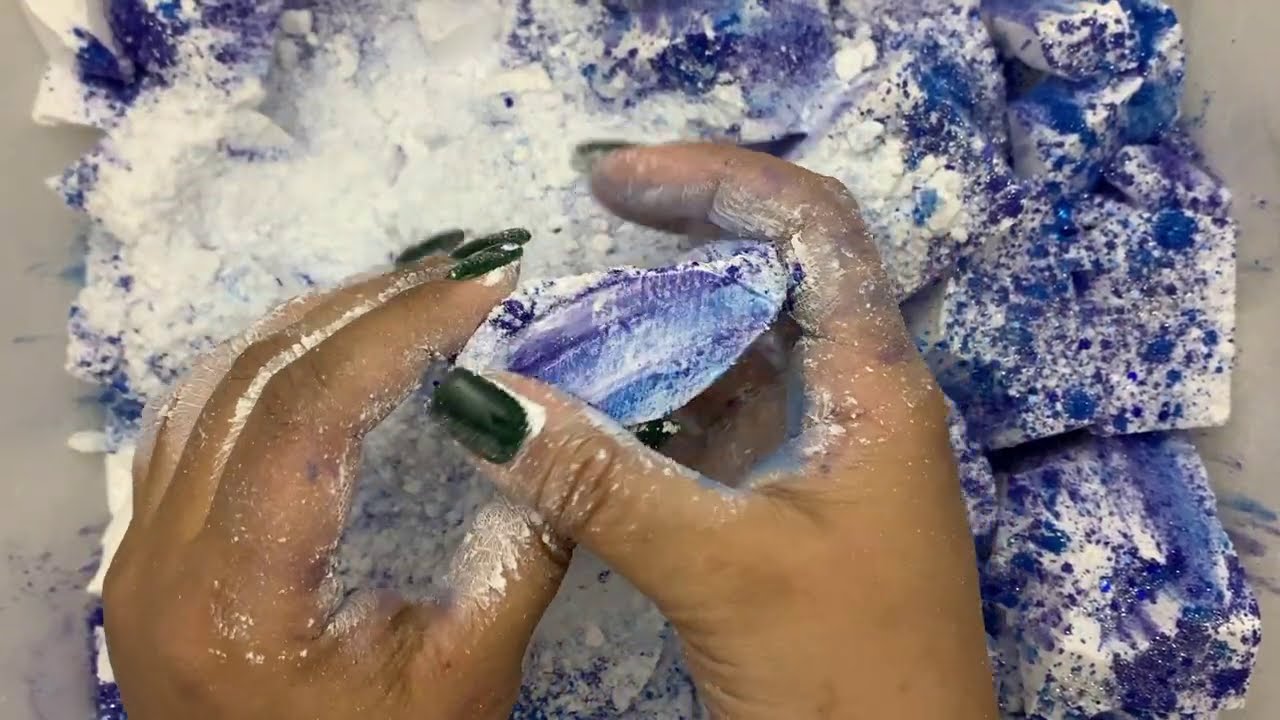 🔷Ader w/ Blue Pigments 🔷|| Soft, Wonderful Fresh Chalk || ASMR Satisfaction