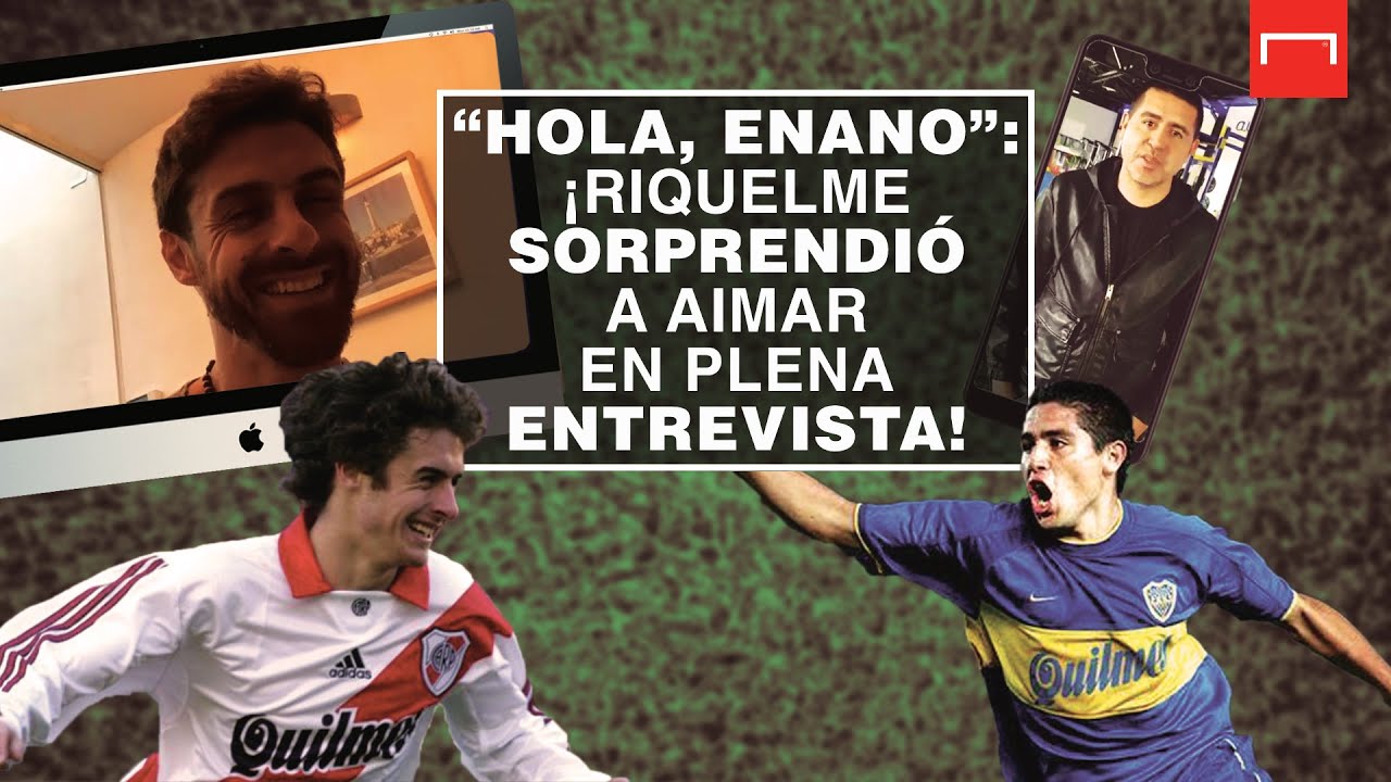 ¡RIQUELME sorprendió a AIMAR en plena entrevista! 