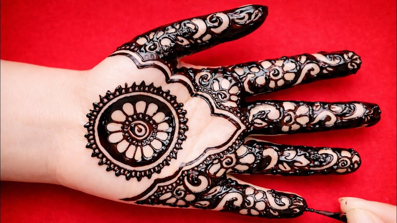 Very simple mehndi design | front hand mehndi design | Easy Mehndi Design #mehndi  #mehndi design 