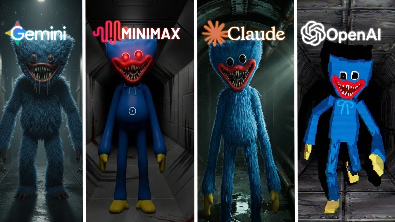 4 نمادج يتنافسون على صنع لعبة Poppy Playtime من الصفر