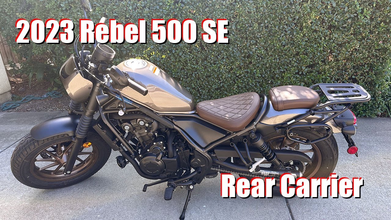 2023 Honda Rebel 500 SE Rear Carrier - brackets