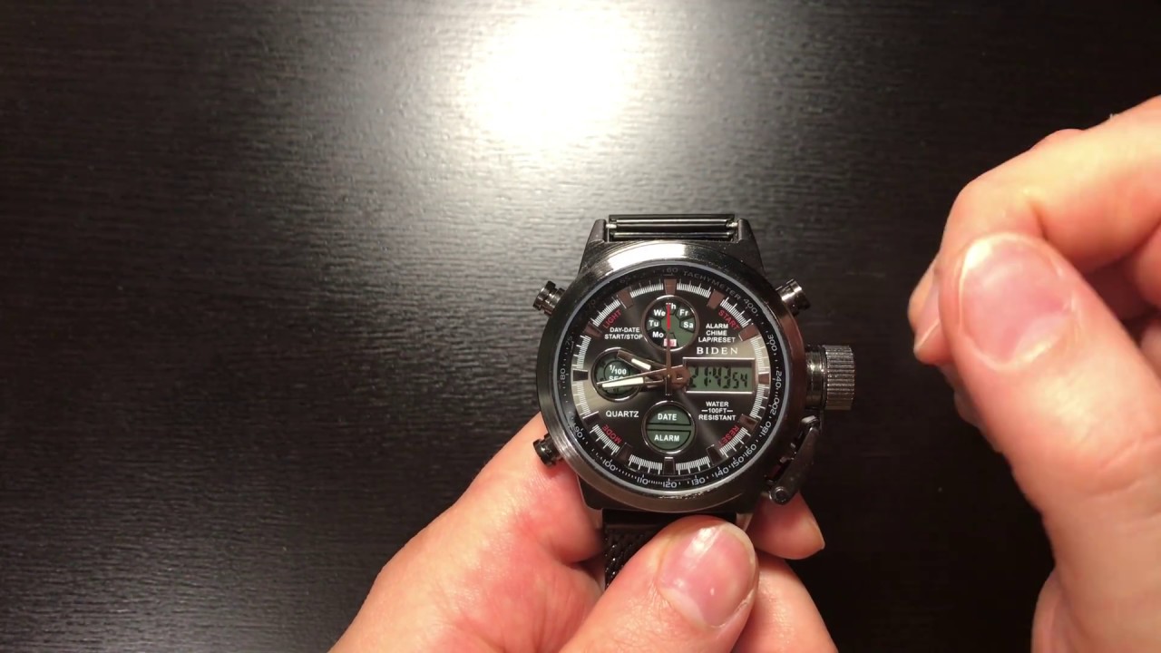 BIDEN B1060 - самые точные часы на Aliexpress + инструкция как настроить (PDF)
