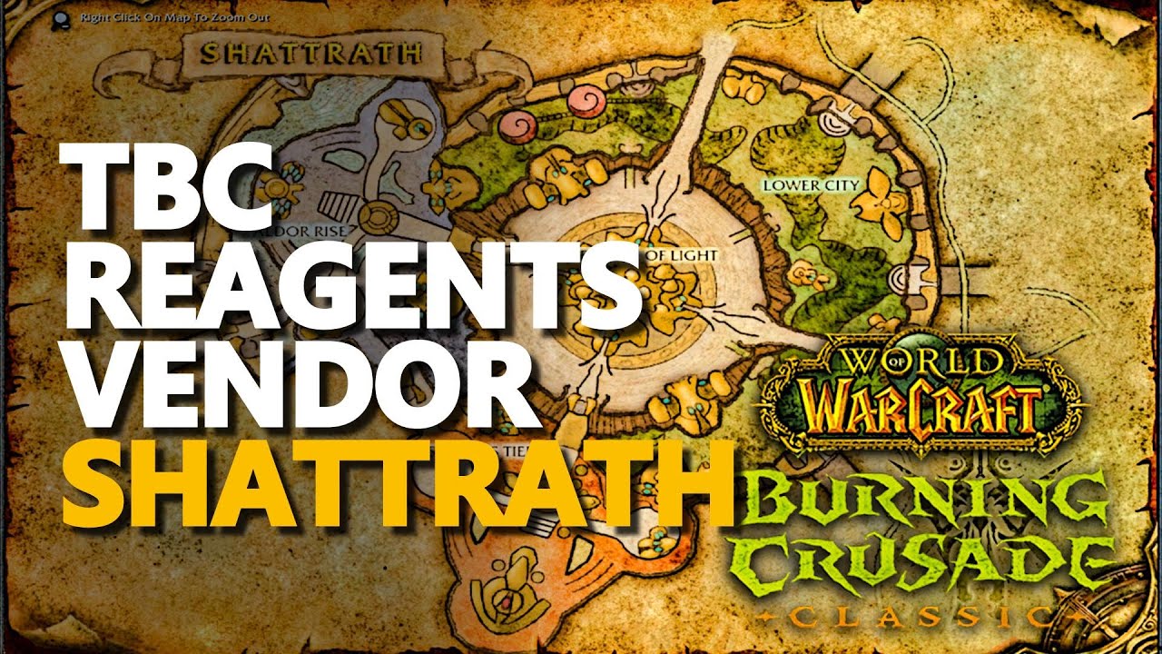 Reagents Vendor Shattrath Location WoW TBC Classic