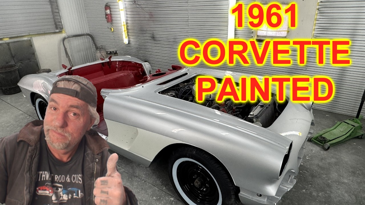 Corvette 1961 года — Часть 13 — Эта машина покрашена — Вот это да!