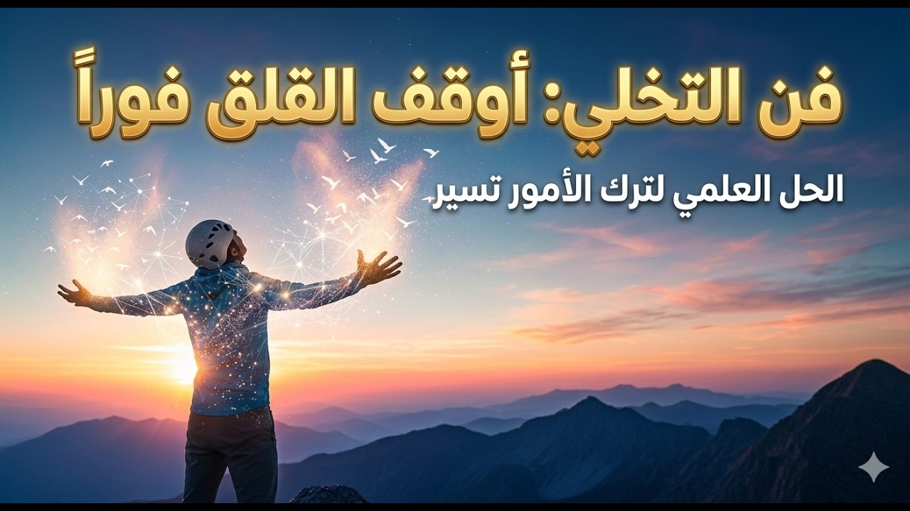 فن التخلي: كيف تترك الأمور تسير وتوقف القلق فوراً؟ (حقائق علمية مذهلة) 🧠✨