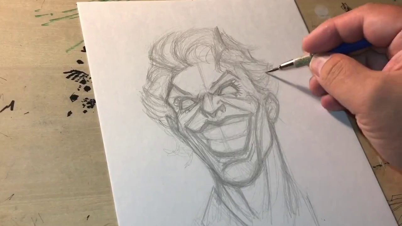 How To Draw The Joker Part 1