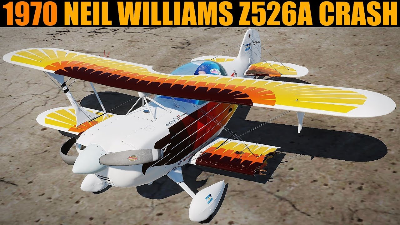 1970 Neil Williams Zlin Z526A Aerobatics Crash Survival | DCS Reenactment