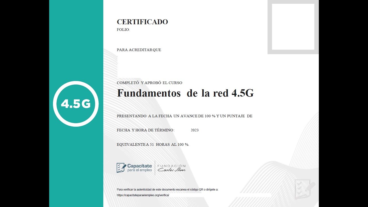 Fundamentos de la red 4.5G  de la página capacitateparaelempleo.org