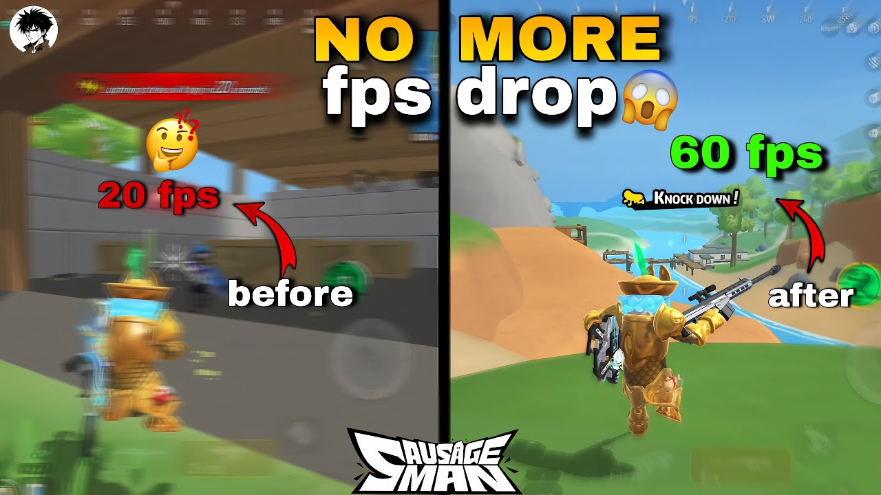 HOW TO REDUCE FPS DROP 🔥| NO MORE FPS DROP | SAUSAGE MAN | 2025 TRICKS 🔥 | KAIZO