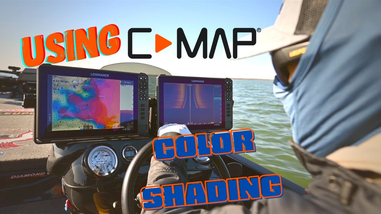 Активация C-Map Color Shading на Lowrance